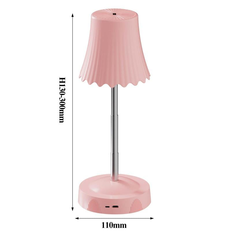 LED Table Lamp with RGB Sensing, Adjustable Brightness Night Light, Rechargeable, Bedroom Decoration