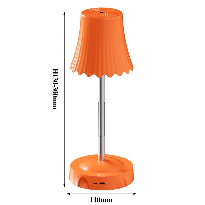 LED Table Lamp with RGB Sensing, Adjustable Brightness Night Light, Rechargeable, Bedroom Decoration