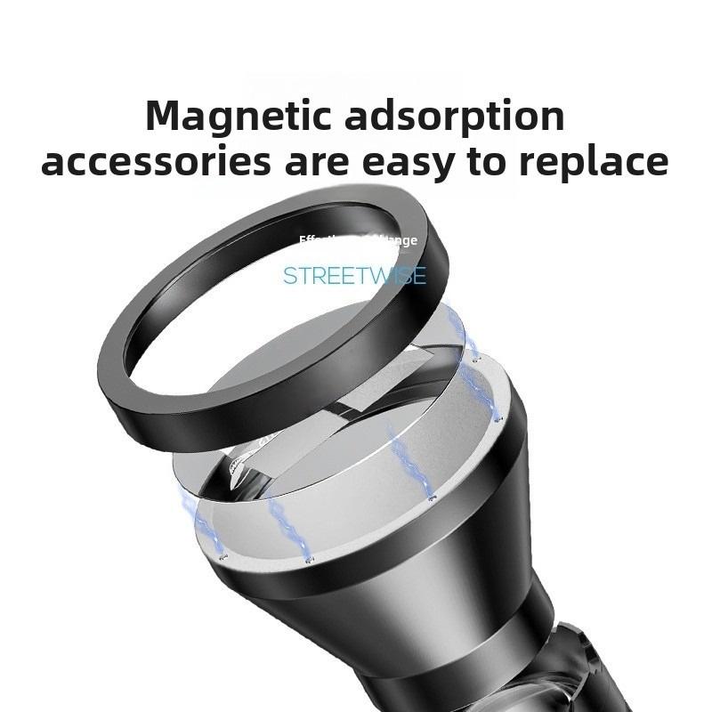 Photography fill light flashlight for spotlights—tube design with four light sources, zoomable lighting and shadows, dedicated for portrait lighting