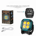 Magnetic Portable Work Light, Rechargeable LED Spotlight, Car Repair Light, Multi-Function Travel Light