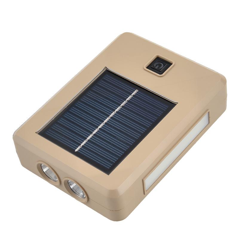 Solar charging outdoor lighting — powerful flashlight, household emergency light, portable mobile camping lamp (LED)