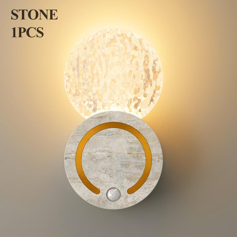 LED Wall Light with Motion Sensor, Rechargeable, 3 Colors, Magnetic Night Light, Decorative Corridor Light