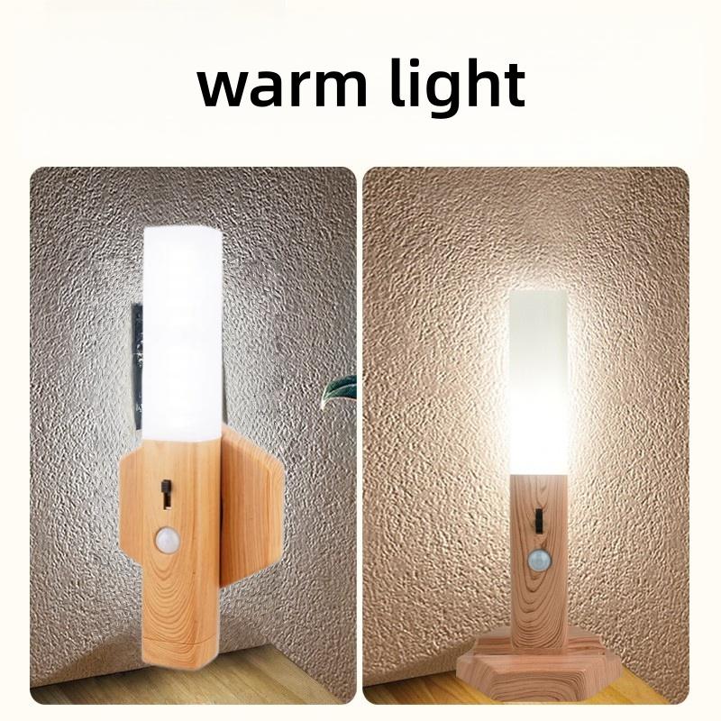 LED Cordless Magnetic Wall Lamp Motion Sensor Switch Rechargeable Night Light Home Emergency Flashlight