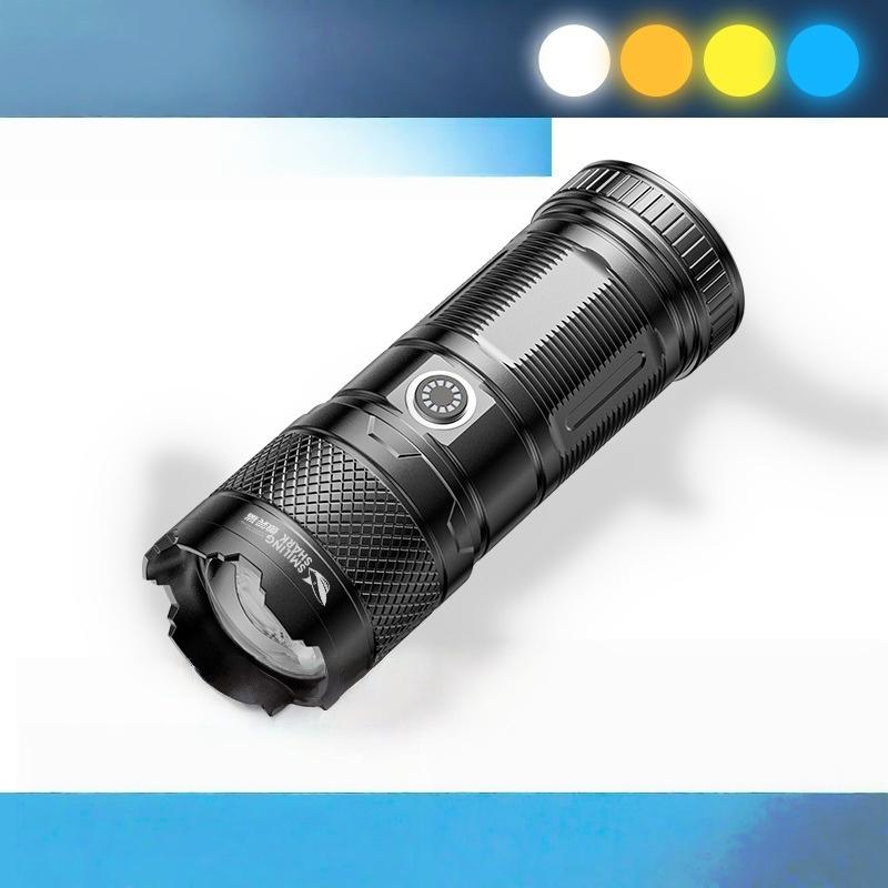 Photography fill light flashlight for spotlights—tube design with four light sources, zoomable lighting and shadows, dedicated for portrait lighting