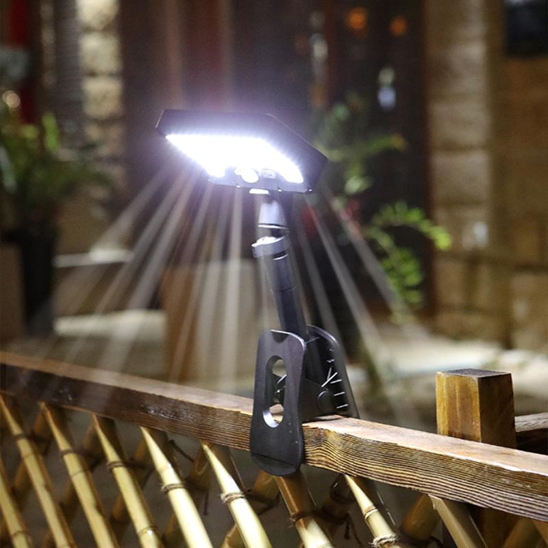 92-LED solar clip-on motion sensor lights, LED street light, IP65 waterproof wall lamp, for camping, garden, yard, tent, patio, outdoor