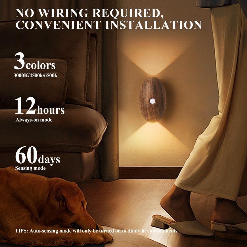 Induction wall lamp, night light, rechargeable magnetic lamp, corridor lamp, bedroom lighting