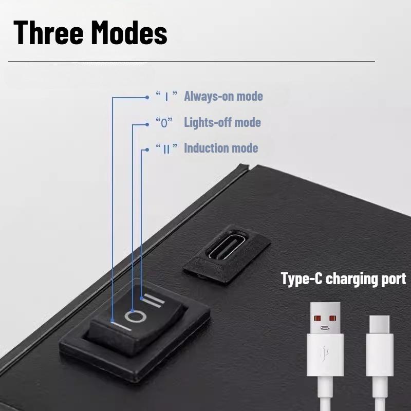 Wireless Rechargeable Wall Light with Motion Sensor, Magnetic Installation, Warm White (3000K)