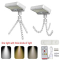 Solar Spotlight, 92 LEDs, Waterproof, Clip Light with Flexible Octopus Tripod, Safety Light, Fence Clip Light, Portable for Camping and Patio