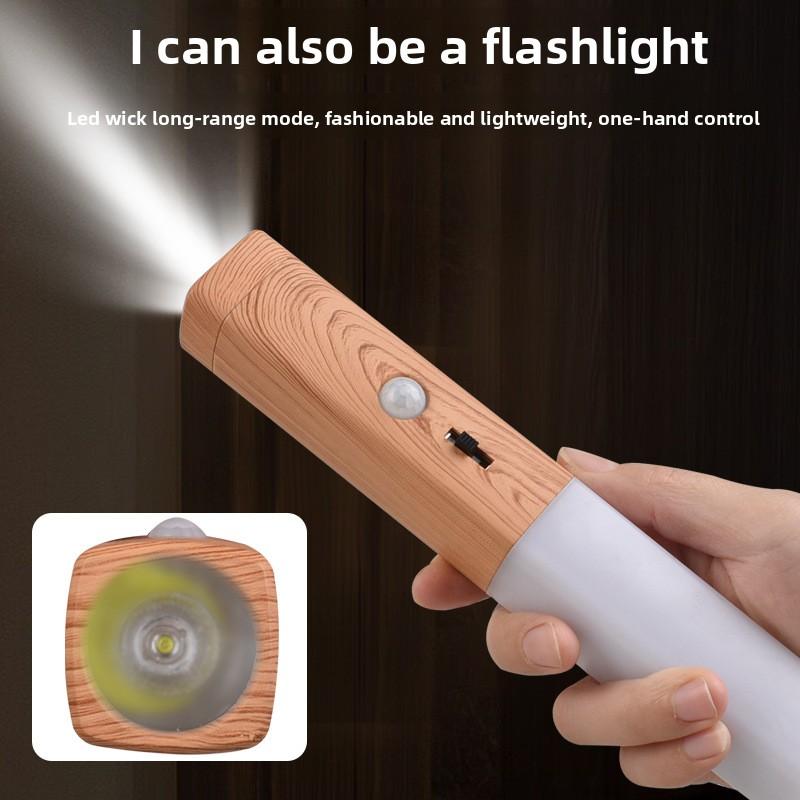 LED Cordless Magnetic Wall Lamp Motion Sensor Switch Rechargeable Night Light Home Emergency Flashlight