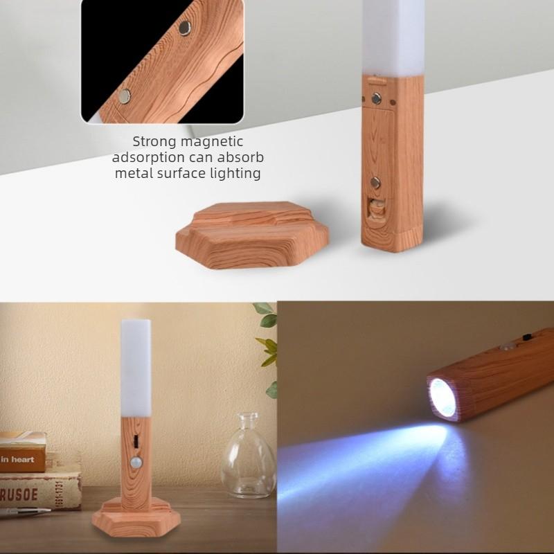 LED Cordless Magnetic Wall Lamp Motion Sensor Switch Rechargeable Night Light Home Emergency Flashlight