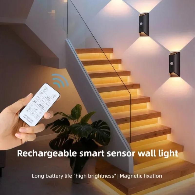 Rechargeable Wall Light, 4000 mAh, Wireless Induction Remote Control, Bedroom/Hallway Decorative Light