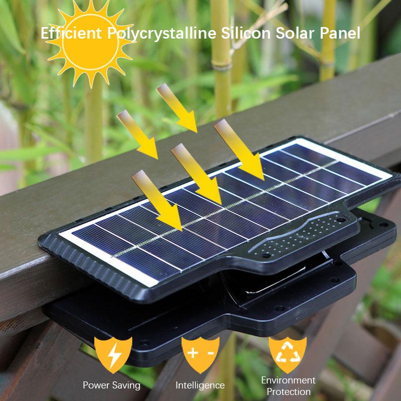 208 LEDs New Solar Clip Lights Outdoor Courtyard Super Bright Motion Sensor Lighting Garden Terrace Wall Lamps for Camping
