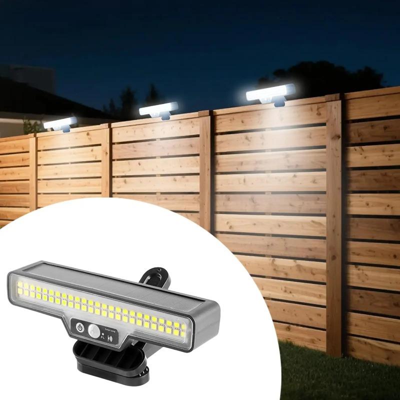 Solar light with motion sensor, 3 lighting modes, with stand; solar-powered tent lights for patio, porch, camping, picnic, garage, driveway