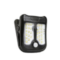 LED Solar Clip Light, Outdoor Waterproof, Motion Sensor, Rechargeable Camping Lamp for Garden Landscape Wall Decoration