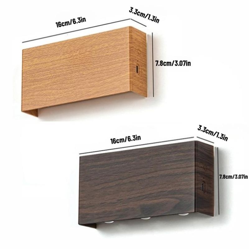 Rechargeable LED wall lamp (CCT/RGB), magnetic touch control, wireless, adjustable brightness (up/down); bedside side light