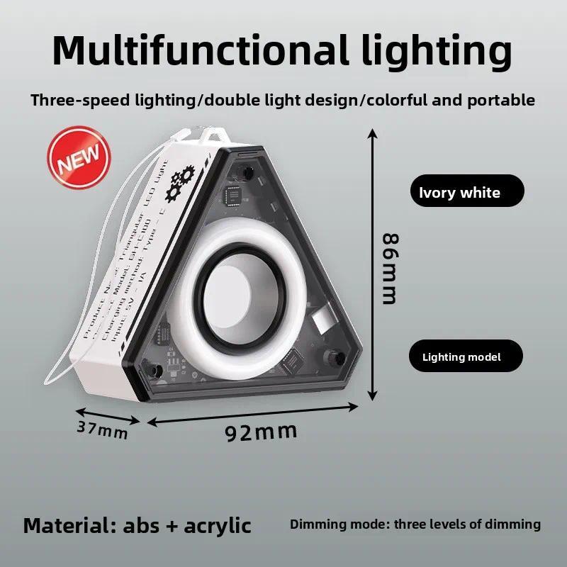 LED multifunctional clock night light, COB eye protection desk lamp, bedside sleep light, magnetic car repair light, camping light
