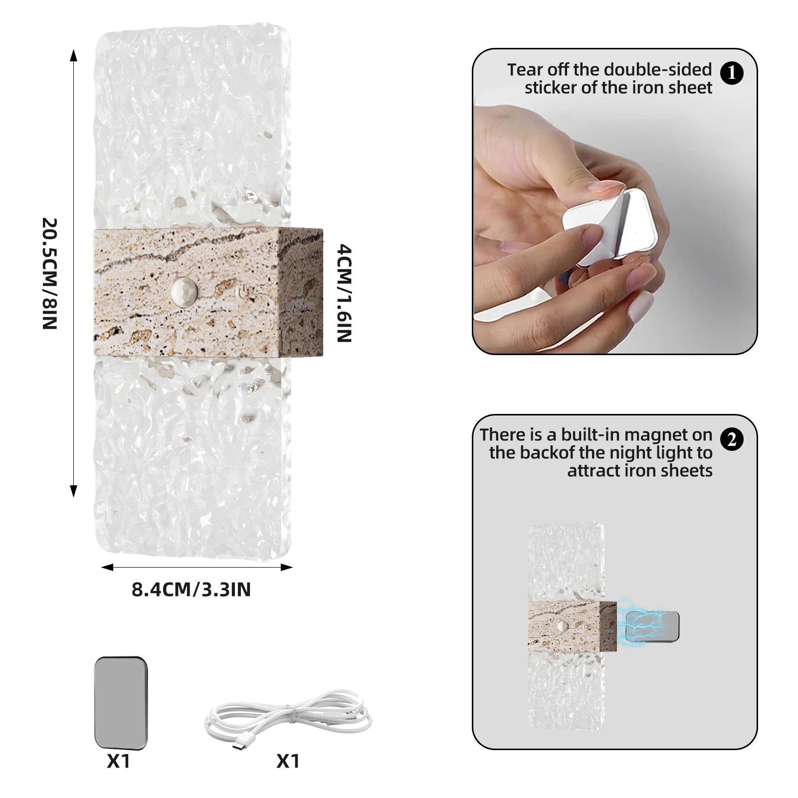 Popular cross-border product: magnetic LED mini night light for the human body, rechargeable, influencer‑style ambient bedside light for bedrooms
