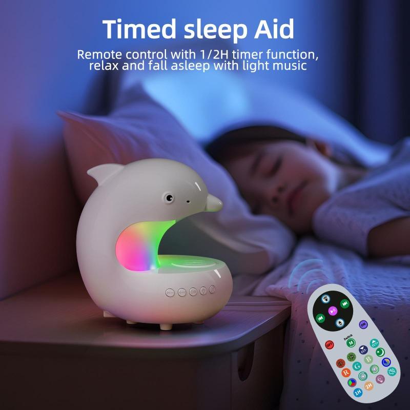 Smart Dolphin Light, Bluetooth Speaker, Phone Charger, Adjustable RGB Table Lamp, Night Light, Birthday Gift