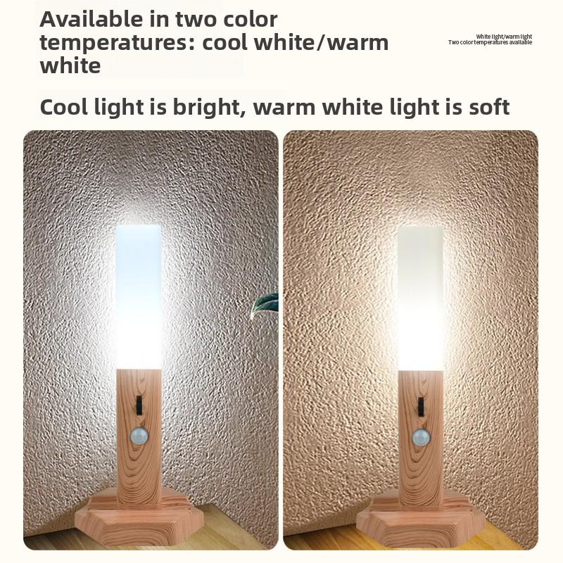 LED Cordless Magnetic Wall Lamp Motion Sensor Switch Rechargeable Night Light Home Emergency Flashlight
