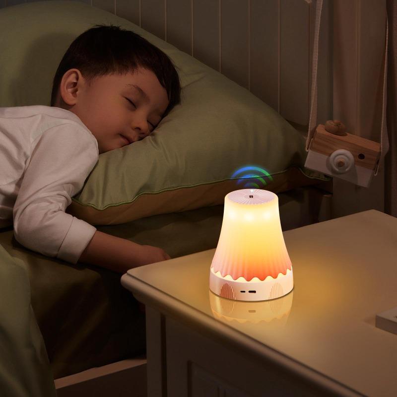 LED Table Lamp with RGB Sensing, Adjustable Brightness Night Light, Rechargeable, Bedroom Decoration