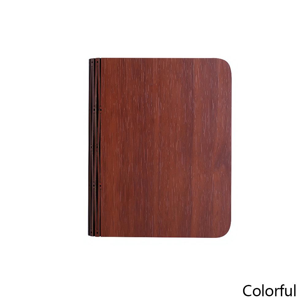 LED foldable book light, creative wooden luminous book for children, birthday/holiday/Christmas gift, rechargeable night lamp