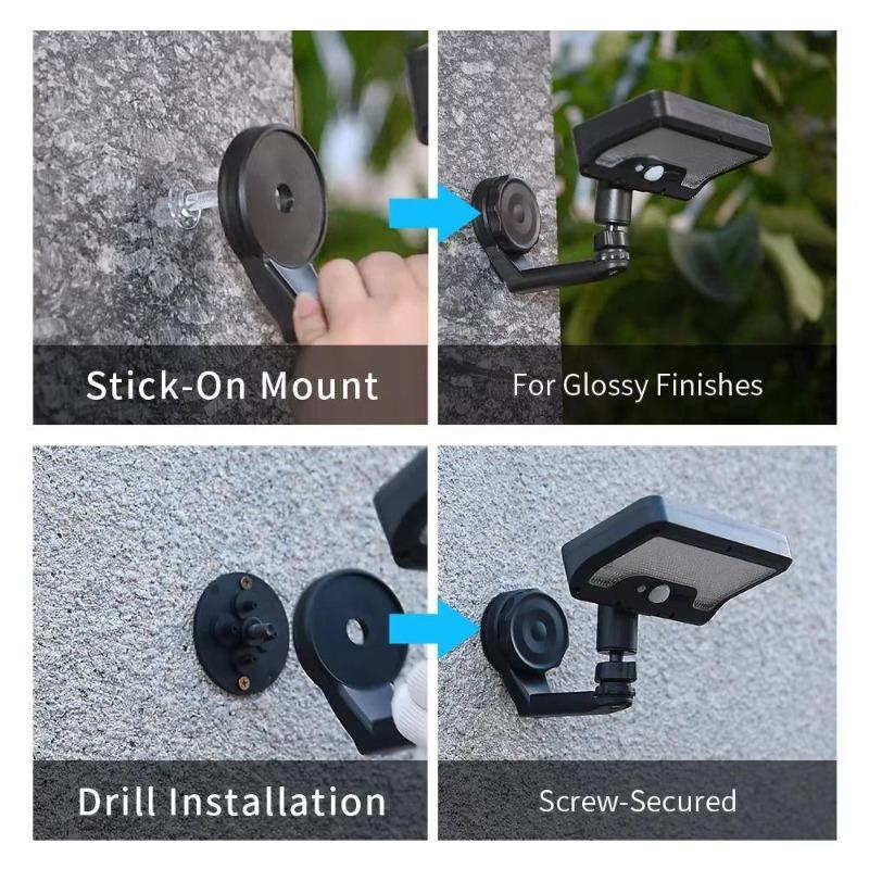 Solar Wall Light, 180° Foldable, 92 LEDs, Waterproof, Motion Sensor (Automatic On/Off), Magnetic Base