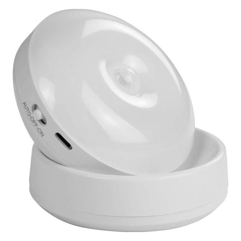 Magnetic rotating motion sensor wall lamp, rechargeable night light for corridor and stairs, decorative wall lighting