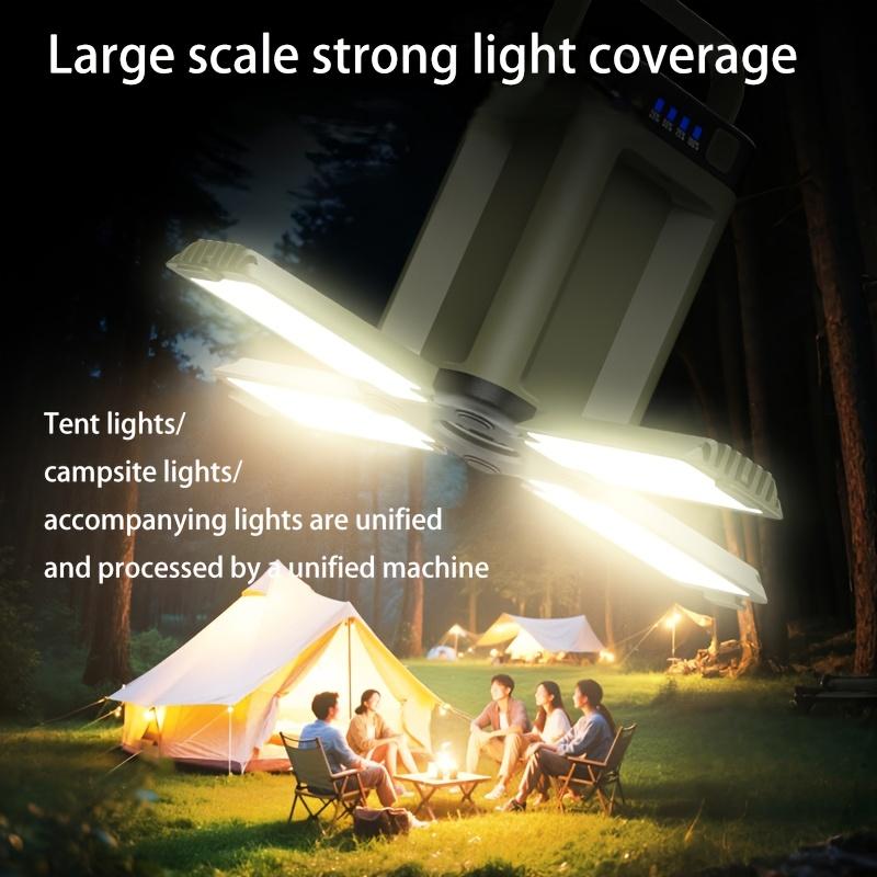 Portable Solar Camping Light, 6 Lighting Modes, Foldable Hanging Tent Light, Portable Yard Light