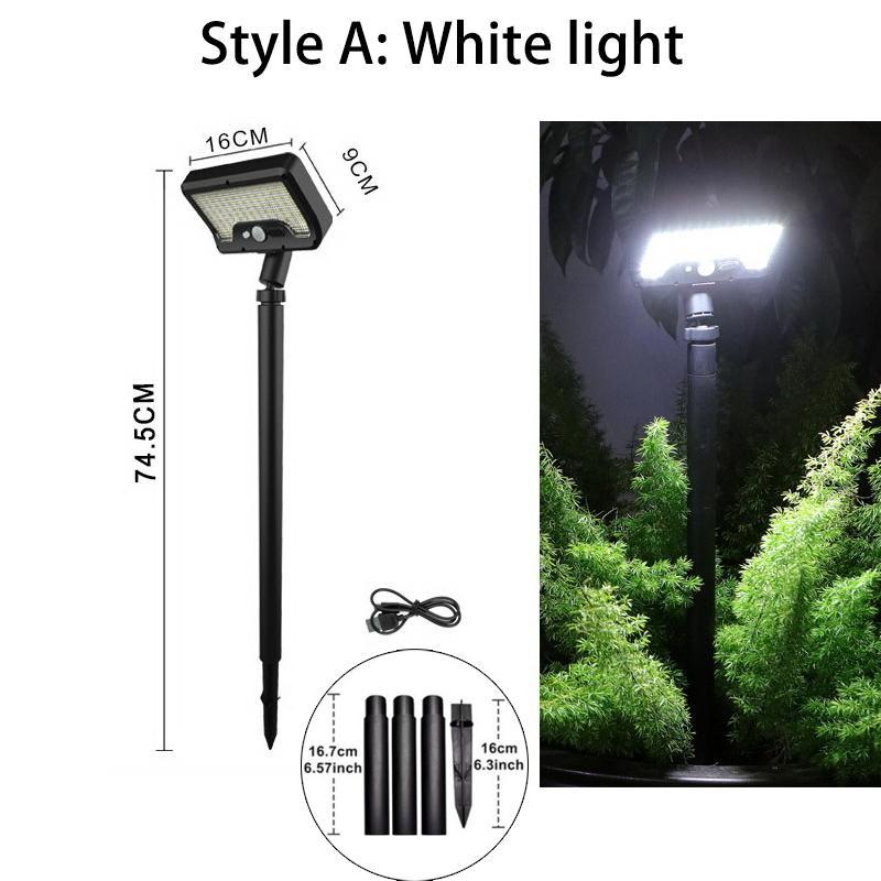 BHBD 92 LED waterproof pathway lights with motion sensor and USB charging, ideal for garden, yard, and sidewalk