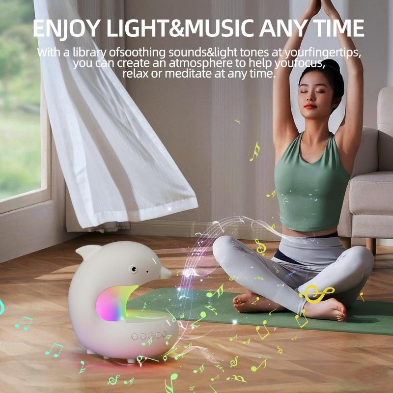Smart Dolphin Light, Bluetooth Speaker, Phone Charger, Adjustable RGB Table Lamp, Night Light, Birthday Gift