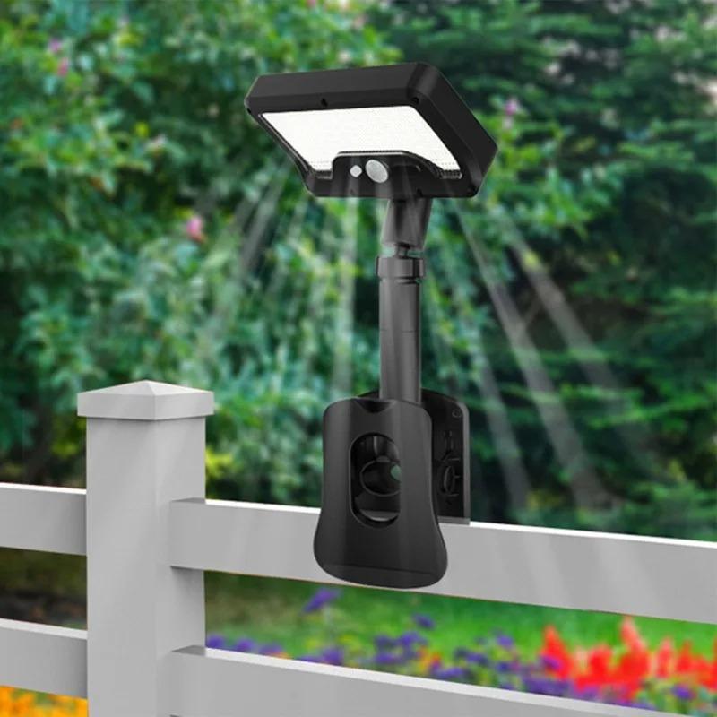 Solar Light with 92 LEDs and Motion Sensor, Outdoor Solar-Powered Lamp, IP65 Waterproof Clip-On Wall Light for Driveway, Garden, and Camping