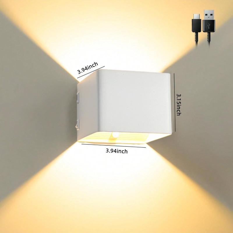 Wireless Rechargeable Wall Light with Motion Sensor, Magnetic Installation, Warm White (3000K)