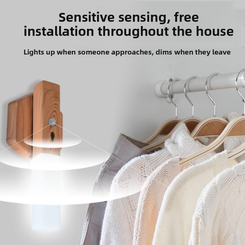 LED Cordless Magnetic Wall Lamp Motion Sensor Switch Rechargeable Night Light Home Emergency Flashlight