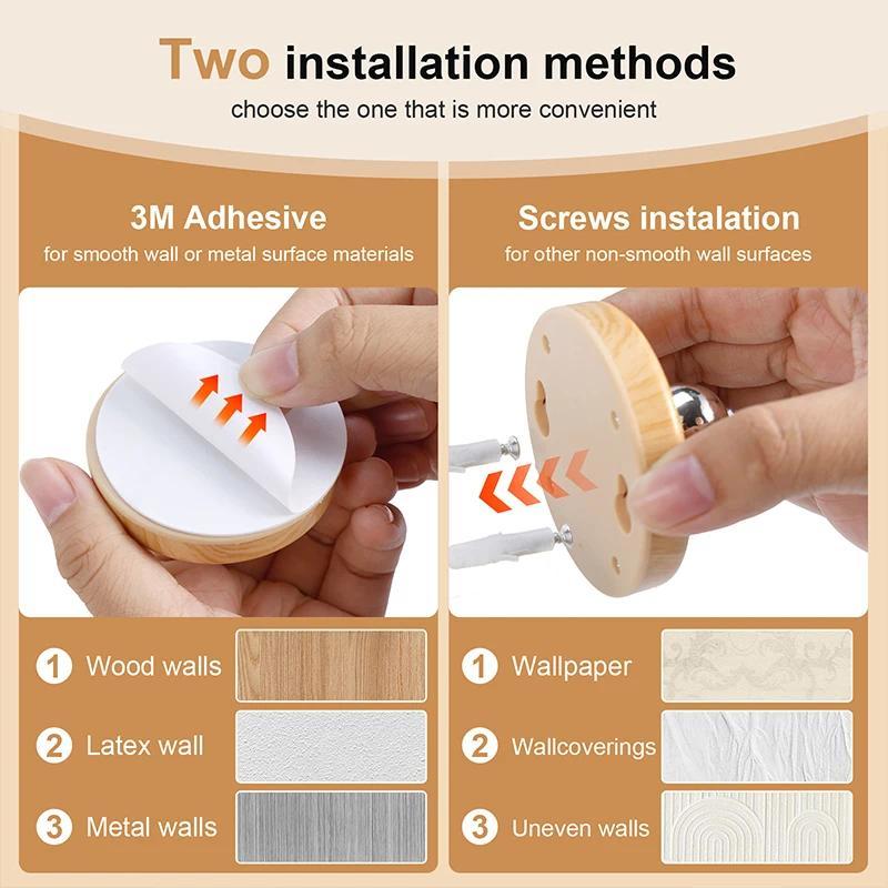 LED Wall Lamp Magnetic Rotatable Multi-functional USB Rechargeable Dimmable Night Lights for Home Bedroom
