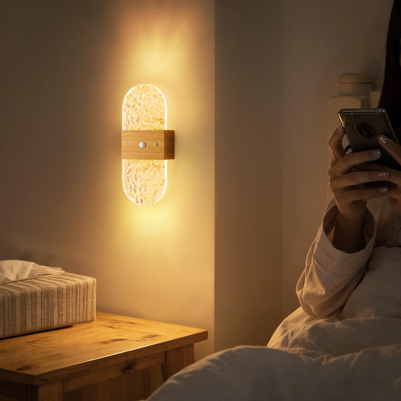 Popular cross-border product: magnetic LED mini night light for the human body, rechargeable, influencer‑style ambient bedside light for bedrooms