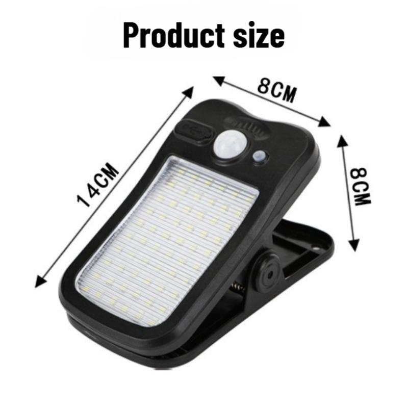 Solar Clip Light, Motion Sensor Light, Garden Light, Outdoor Wall Light, Camping Light, Auxiliary Light