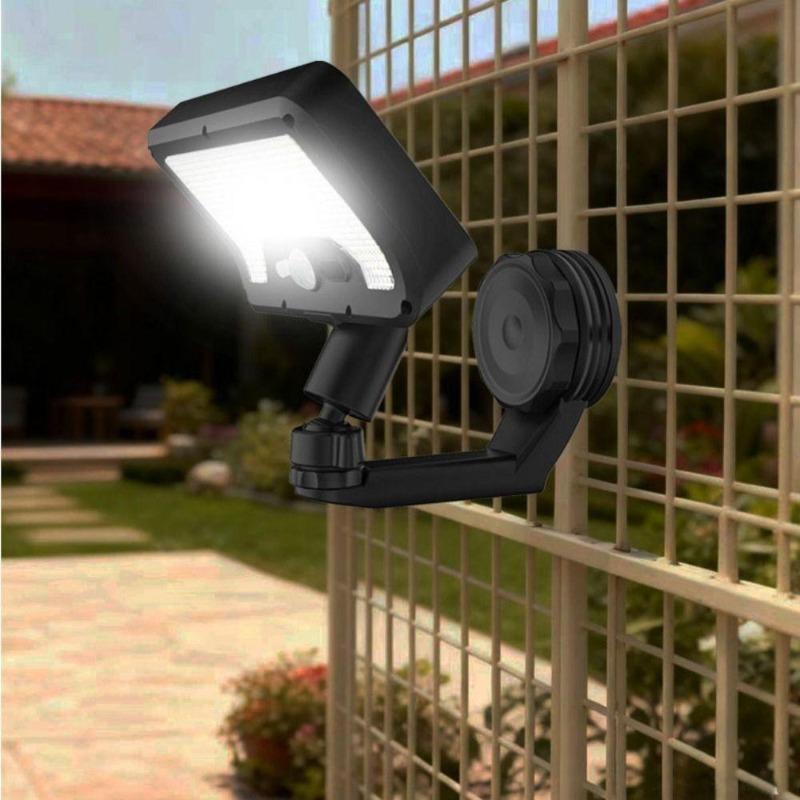 Solar Wall Light, 180° Foldable, 92 LEDs, Waterproof, Motion Sensor (Automatic On/Off), Magnetic Base