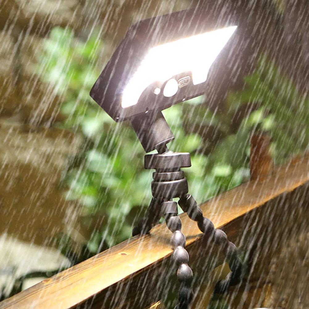 Solar wall light, solar-powered floodlight, auto on/off motion sensor, solar fence light, security porch light for deck fences and patios