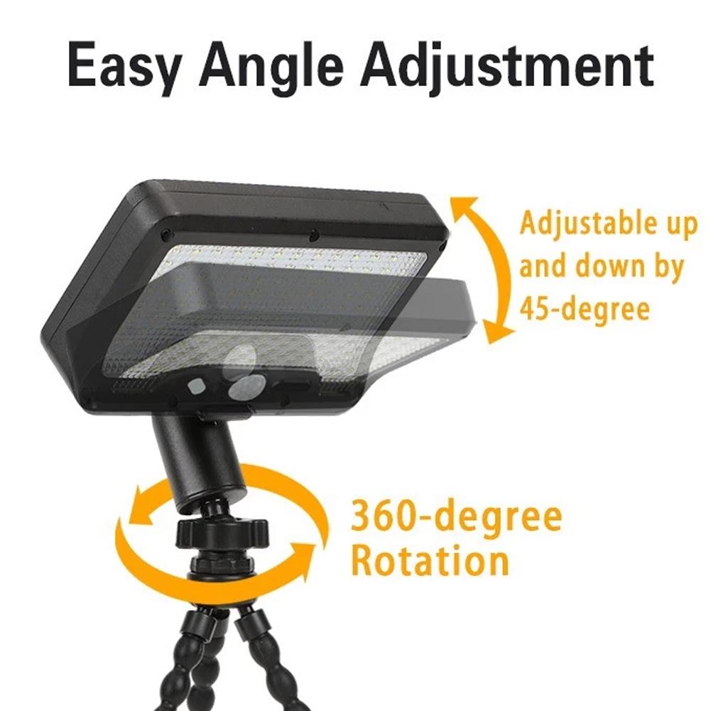 Solar wall light, solar-powered floodlight, auto on/off motion sensor, solar fence light, security porch light for deck fences and patios