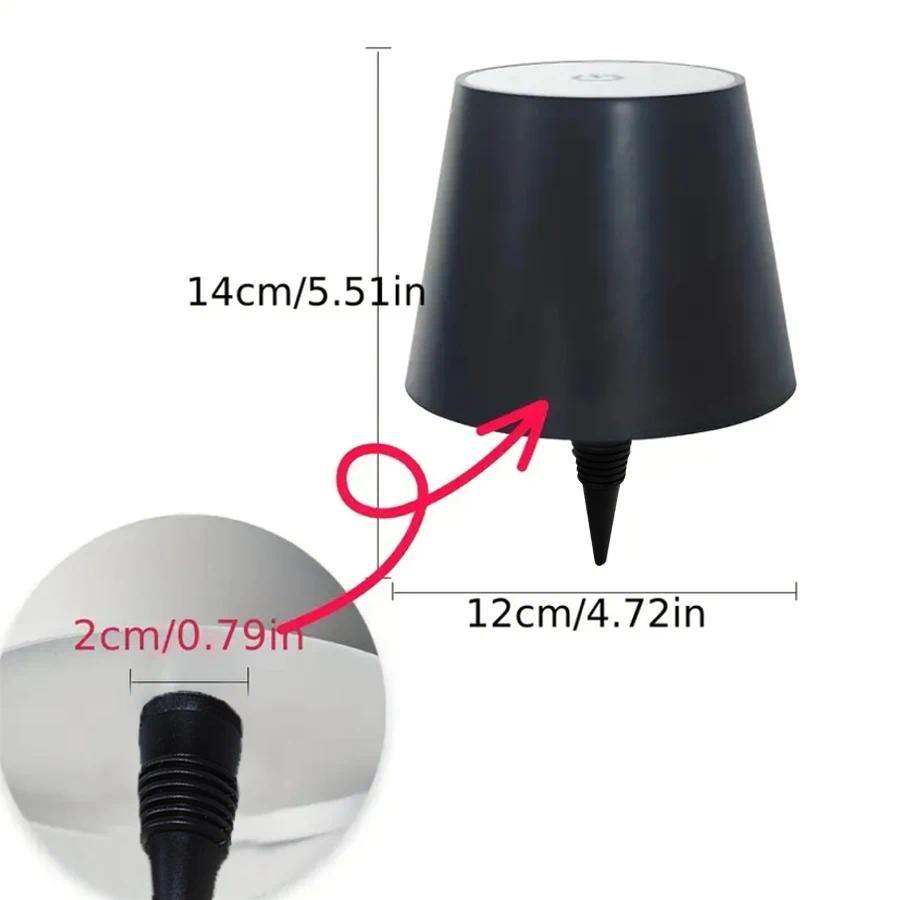 Wireless bottle lamp with three colors, touch control, and stepless dimming; fits wine bottles perfectly; replaces traditional wine corks