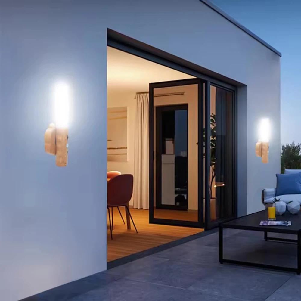 Rechargeable LED Imitation Wood Grain Night Light Handheld Magnetic Design Suitable for Wardrobe Bedroom Corridor