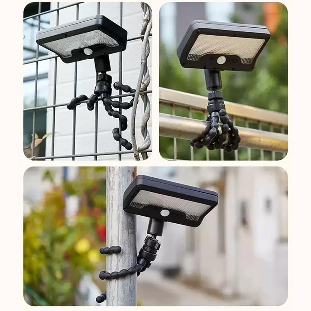 Solar wall light, solar-powered floodlight, auto on/off motion sensor, solar fence light, security porch light for deck fences and patios
