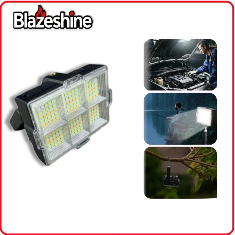 Commercial solar lantern with a power capacity providing up to 15 hours of operation; portable LED system suitable for street vending, camping, and security, with stand/support included.