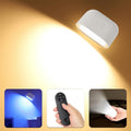Wireless Magnetic LED Wall Light with Remote Control, Rechargeable, 360° Rotatable RGB Night Light