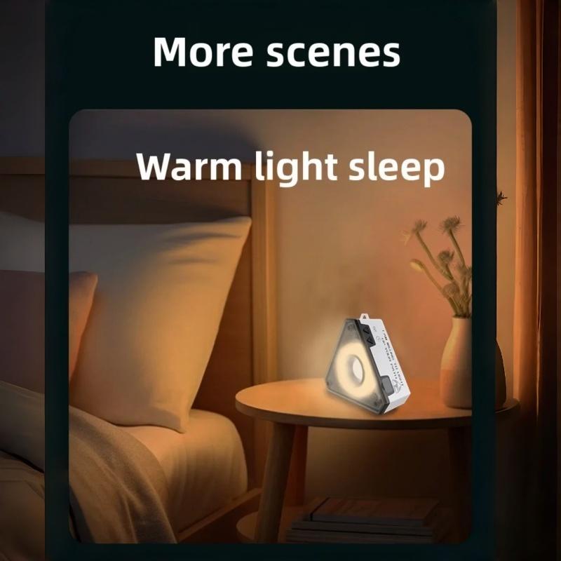 LED multifunctional clock night light, COB eye protection desk lamp, bedside sleep light, magnetic car repair light, camping light