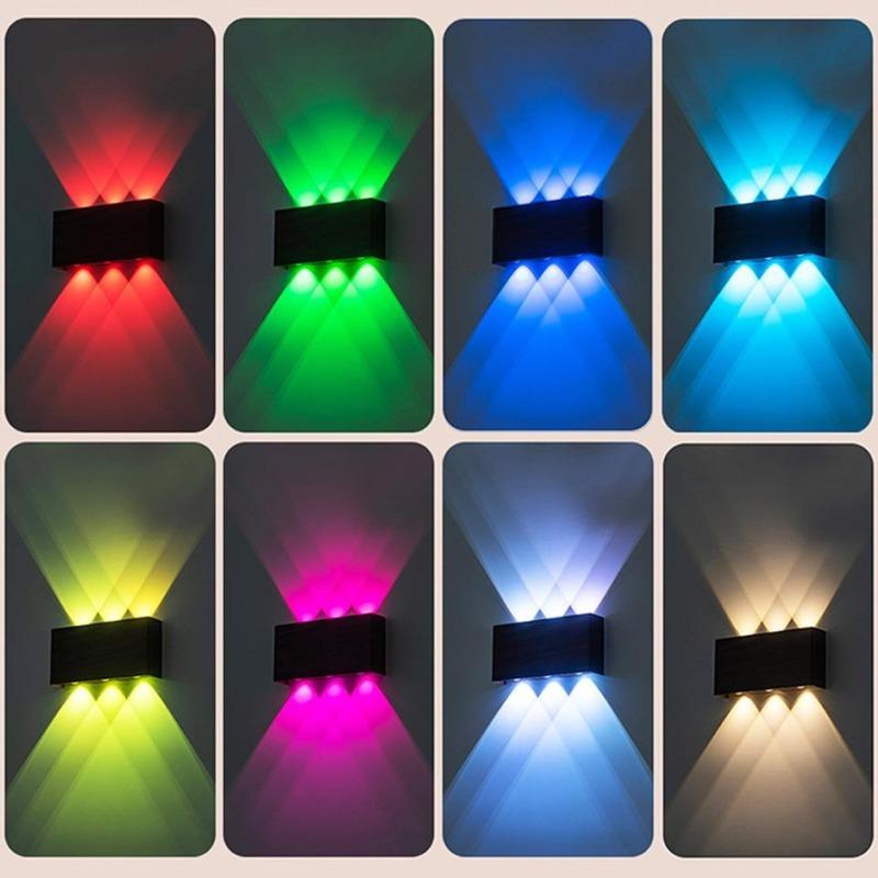 Rechargeable LED wall lamp (CCT/RGB), magnetic touch control, wireless, adjustable brightness (up/down); bedside side light