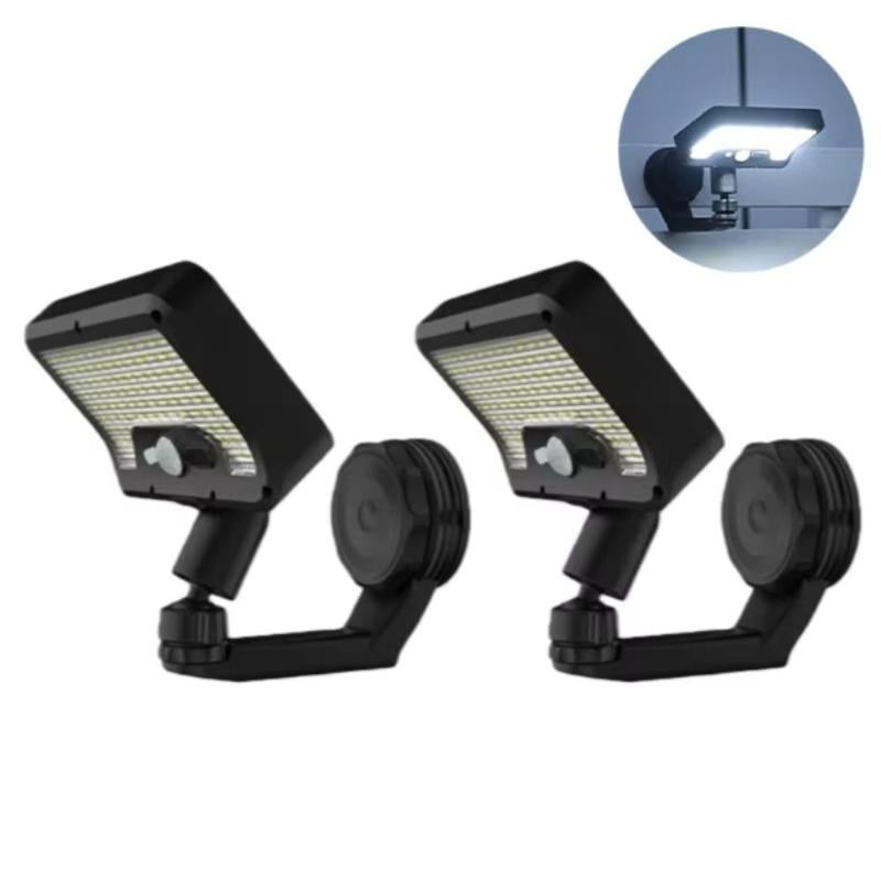 Solar Wall Light, 180° Foldable, 92 LEDs, Waterproof, Motion Sensor (Automatic On/Off), Magnetic Base