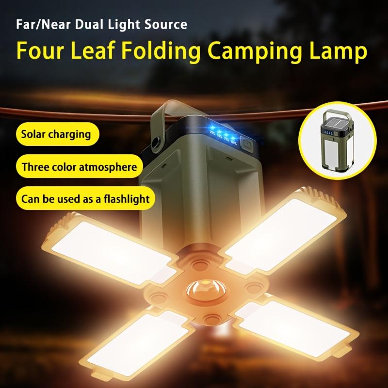 Portable Solar Camping Light, 6 Lighting Modes, Foldable Hanging Tent Light, Portable Yard Light