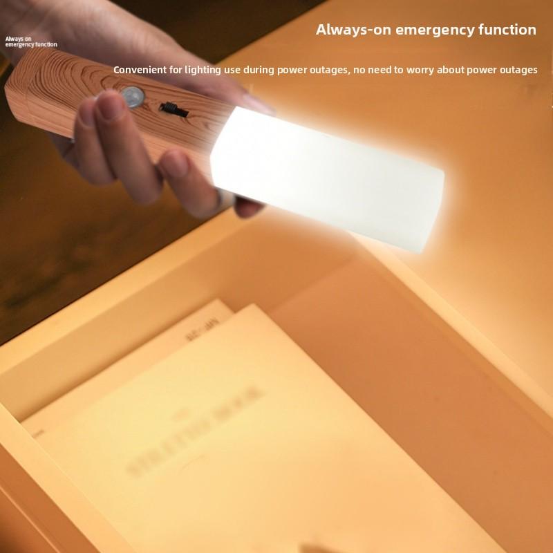 LED Cordless Magnetic Wall Lamp Motion Sensor Switch Rechargeable Night Light Home Emergency Flashlight