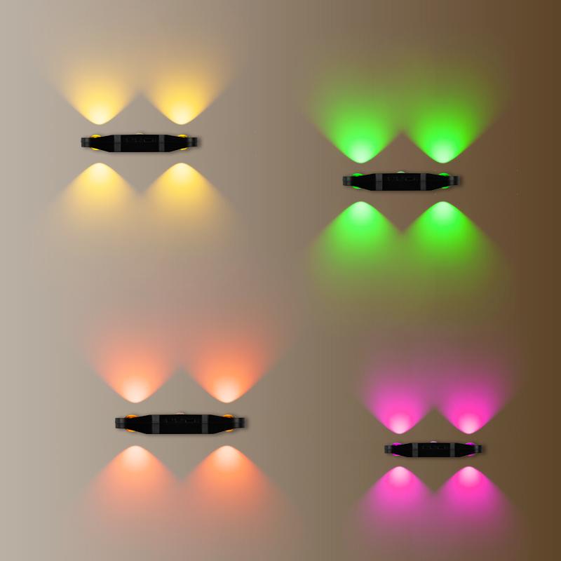 LED wall light with automatic detection, magnetic RGB stair light, rechargeable cabinet light